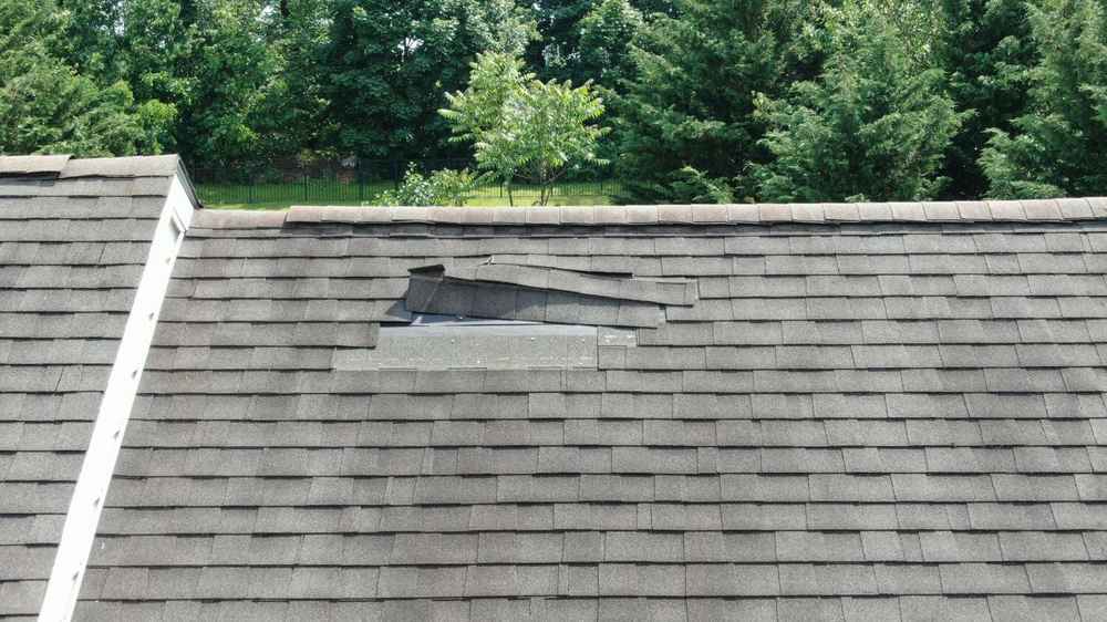 roof damage after storm in Houston TX