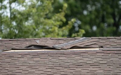 Signs of roof damage after summer storms in Houston TX